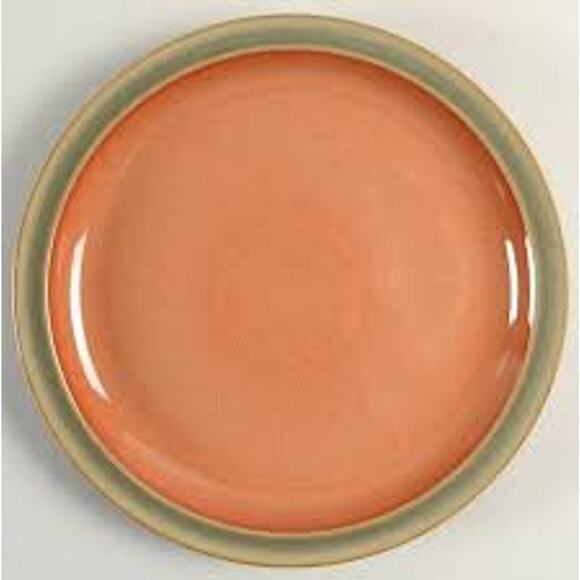 DENBY Dinner Plate Sage Paprika 10.5 Inches I HAVE SEVERAL OF THESE Oven Safe L - Picture 1 of 3